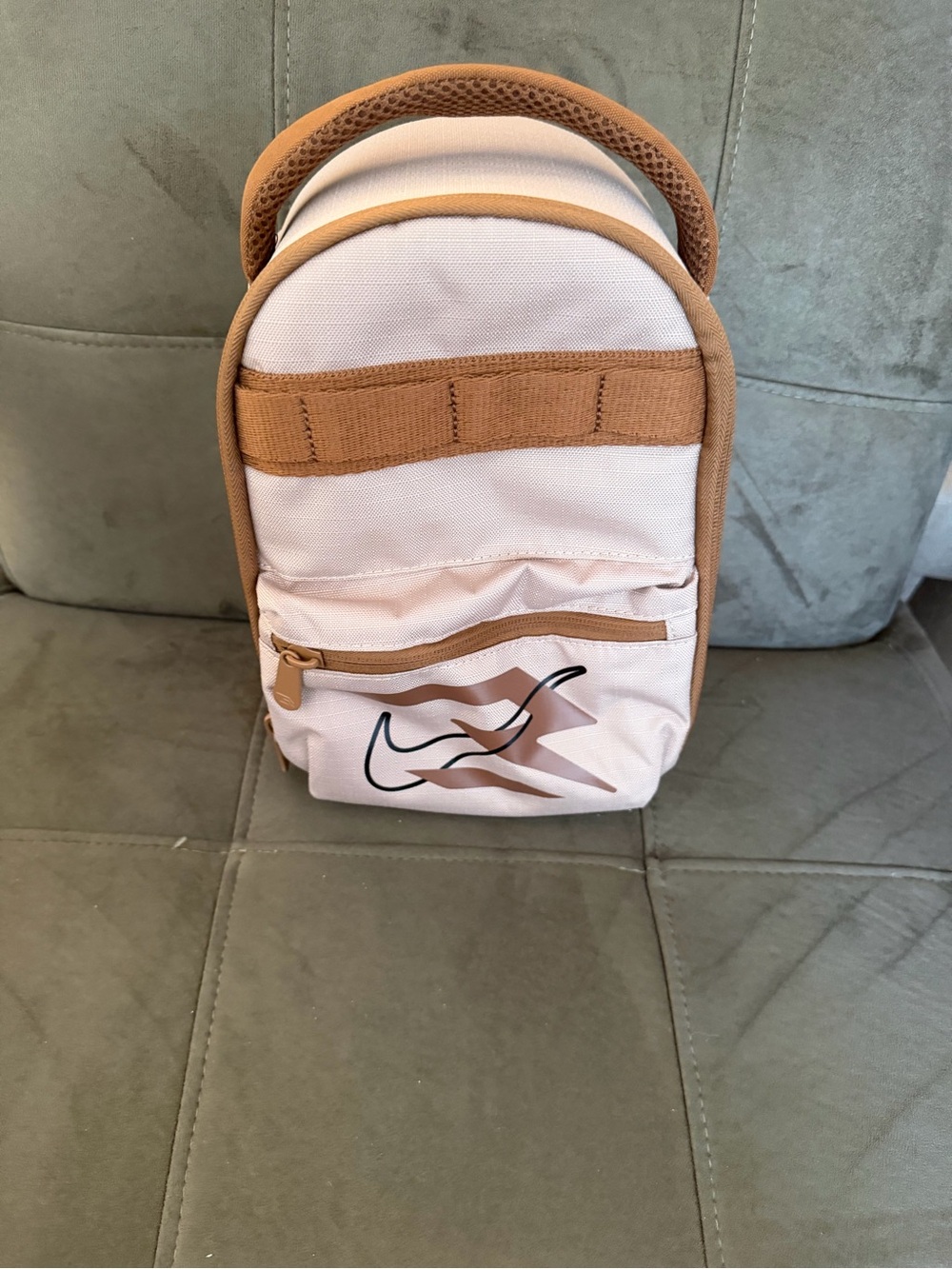 Nike Men's Small Crossbody Bag - Cream & Tan